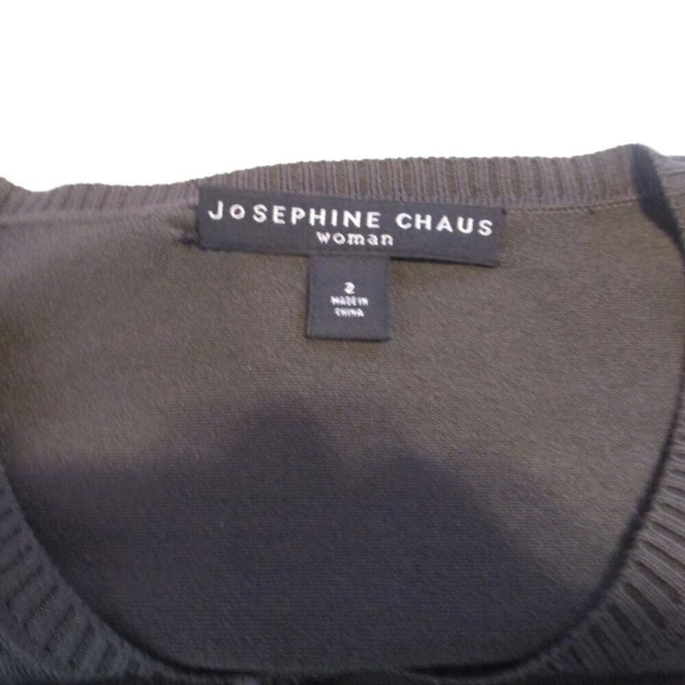 Josephine Chaus Womens Cardigan Sweater Button Up Moss Green Size 2  Large - Picture 6 of 6
